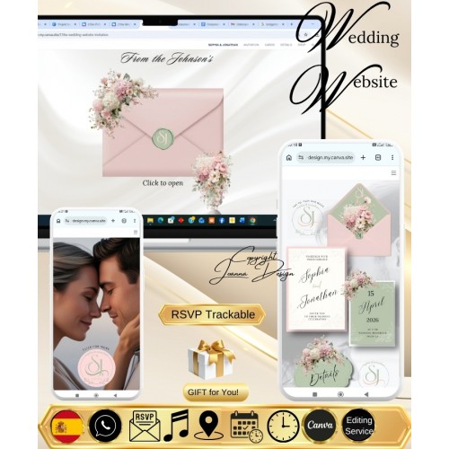 Blush Pink Sage Green Wedding Invitation Website (218w) Blush Pink Sage Green Wedding Invitation Website (218w)
